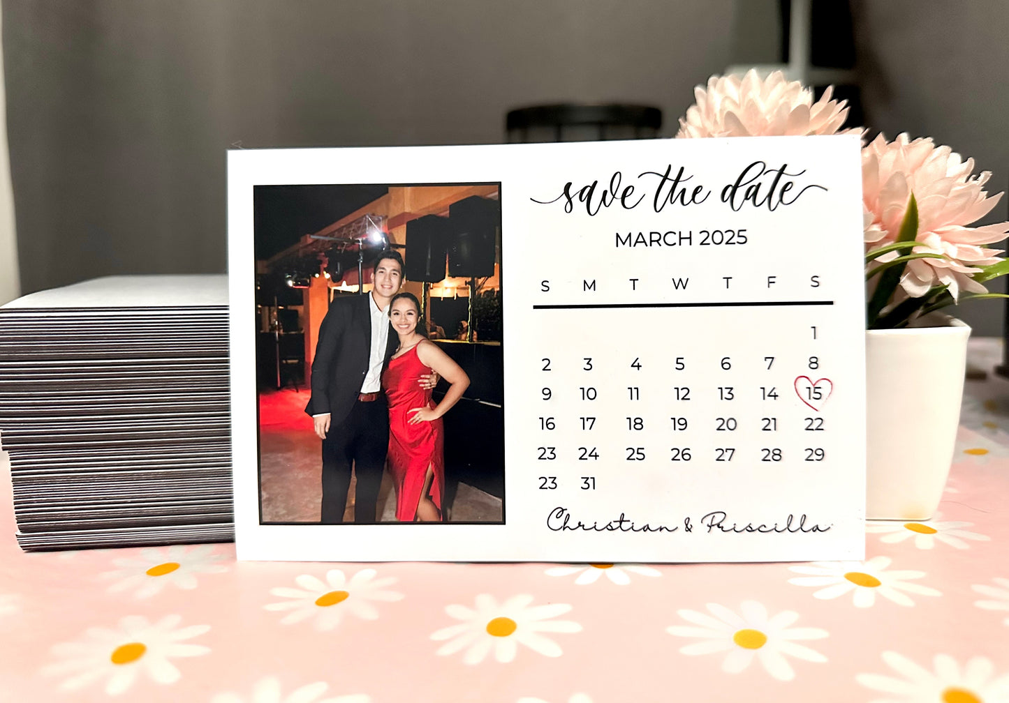 Save the Date Calendar Magnet (4 X 6 inch)