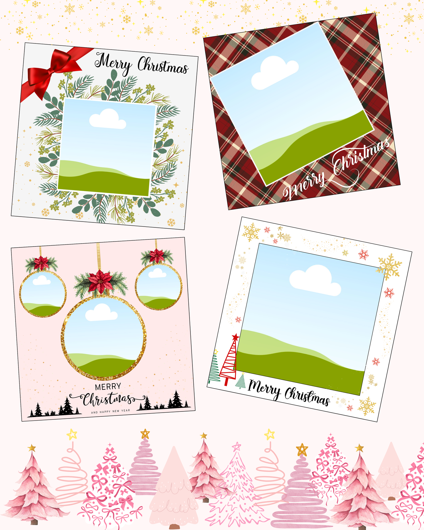Set of 4 Christmas Edition
