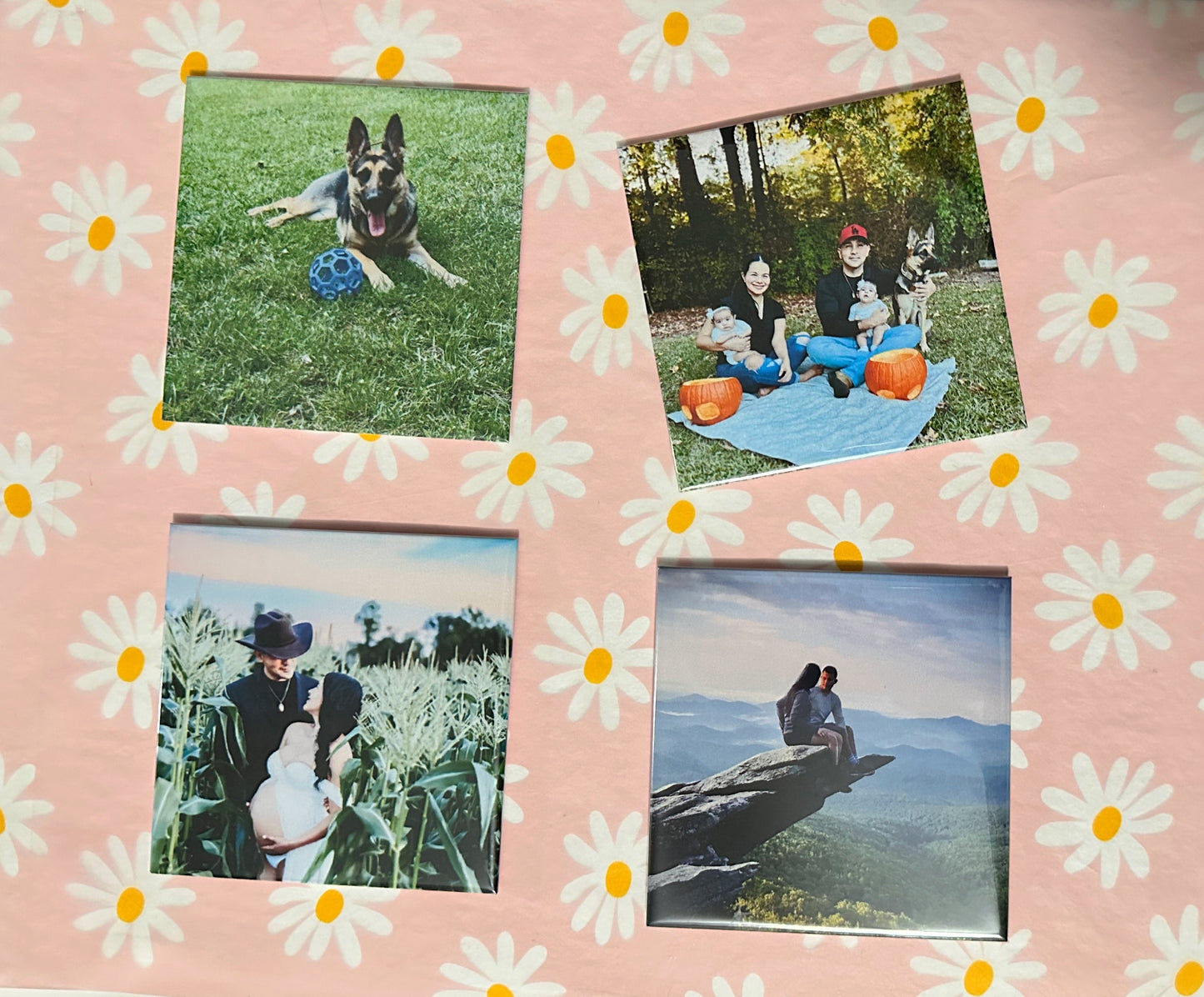 Set of 4 Custom Photo Magnets